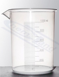 ZLEWKA Z PP POJ.100 ML,  SKALA TŁOCZONA