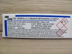 KWAS SOLNY 0,1N (0,1 MOL/L) ODWAŻKA ANALITYCZNA