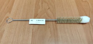 SZCZOTKA Z PĘDZELKIEM fi 20 mm, dł. 250mm SZCZ. z wełnianą główką /06/