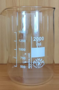 ZLEWKA SZKLANA Z WYLEWEM POJ. 2000ML, NISKA, SIMAX 