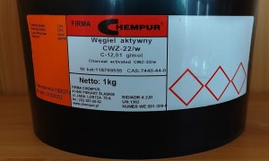 WĘGIEL AKTYWNY PYŁOWY CWZ -22 /w  1-4 MM  A'1 KG