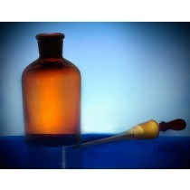 KROPLOMIERZ Z PIPETKĄ I GUMOWYM SMOCZKIEM POJ. 30 ML ORANŻ